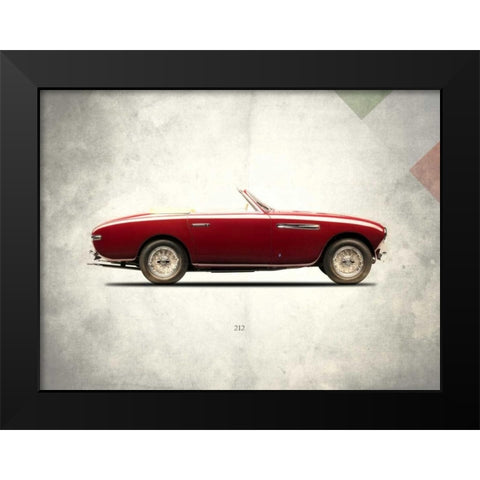 Ferrari 212 1951 Black Modern Wood Framed Art Print by Rogan, Mark