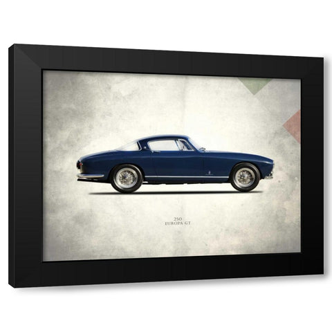 Ferrari 250 Europa GT 1955 Black Modern Wood Framed Art Print with Double Matting by Rogan, Mark