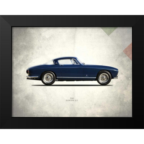 Ferrari 250 Europa GT 1955 Black Modern Wood Framed Art Print by Rogan, Mark