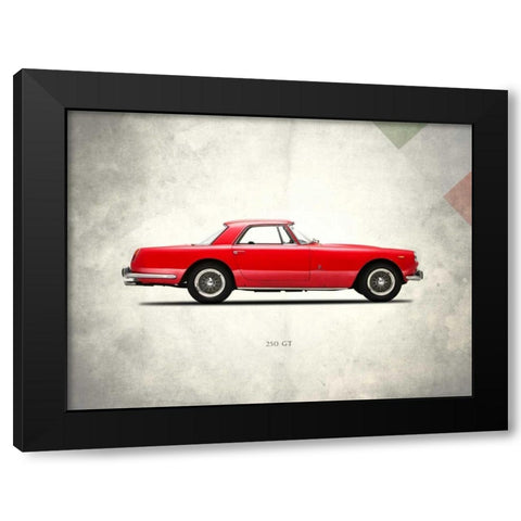 Ferrari 250-GT SWB Berlinetta Black Modern Wood Framed Art Print with Double Matting by Rogan, Mark