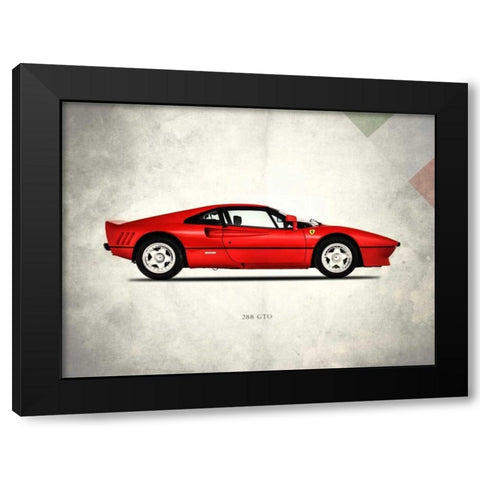 Ferrari 288-GTO Berlinetta 198 Black Modern Wood Framed Art Print with Double Matting by Rogan, Mark