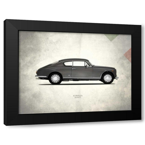 Lancia Aurelia-B20GT 1958 Black Modern Wood Framed Art Print with Double Matting by Rogan, Mark