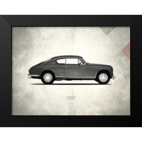 Lancia Aurelia-B20GT 1958 Black Modern Wood Framed Art Print by Rogan, Mark
