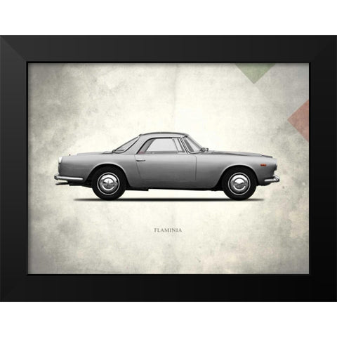 Lancia Flaminia 3c GT2 1962 Black Modern Wood Framed Art Print by Rogan, Mark