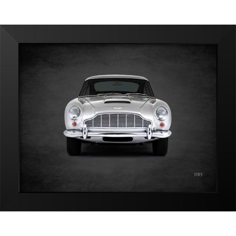 Aston Martin DB5 1965 Black Modern Wood Framed Art Print by Rogan, Mark