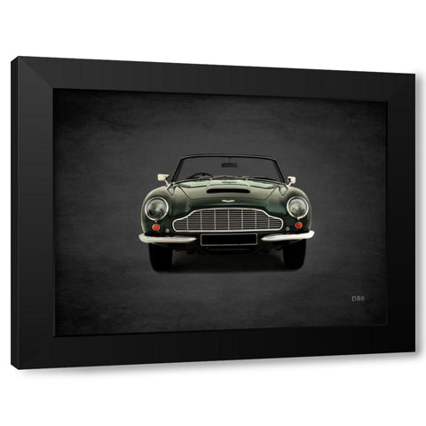 Aston Martin DB6 1965 Black Modern Wood Framed Art Print with Double Matting by Rogan, Mark