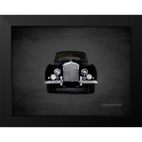 Bentley Continental 1952 Black Modern Wood Framed Art Print by Rogan, Mark