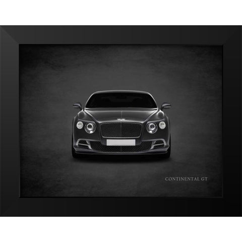 Bentley Continental GT Black Modern Wood Framed Art Print by Rogan, Mark