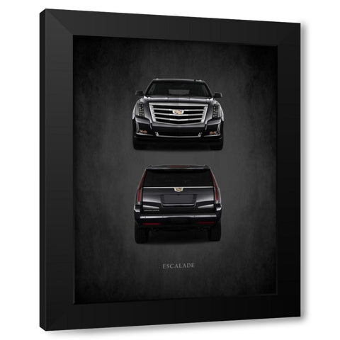 Cadillac Escalade Black Modern Wood Framed Art Print by Rogan, Mark