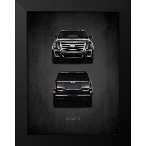 Cadillac Escalade Black Modern Wood Framed Art Print by Rogan, Mark