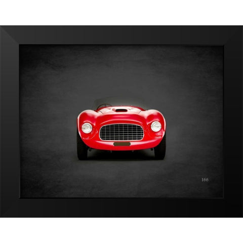 Ferrari 166 1948 Black Modern Wood Framed Art Print by Rogan, Mark