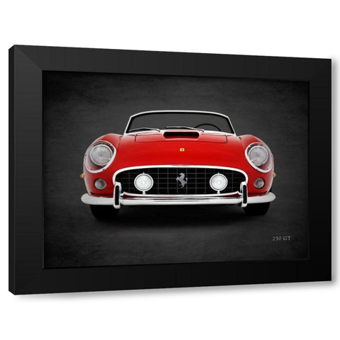 Ferrari 250 GT Black Modern Wood Framed Art Print with Double Matting by Rogan, Mark