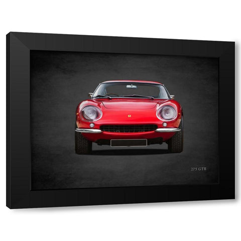 Ferrari 275 GTB 1966 Black Modern Wood Framed Art Print with Double Matting by Rogan, Mark