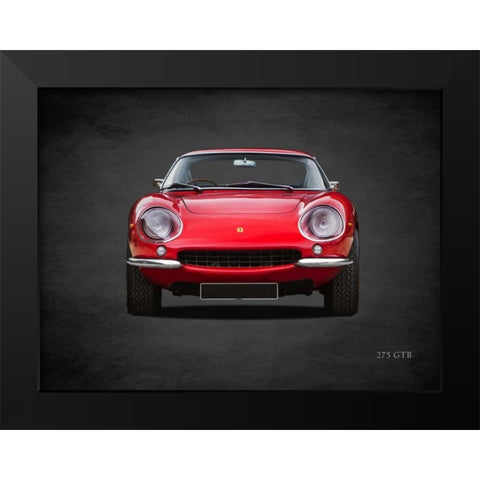 Ferrari 275 GTB 1966 Black Modern Wood Framed Art Print by Rogan, Mark