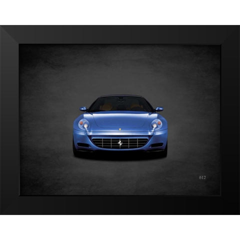 Ferrari 612 Black Modern Wood Framed Art Print by Rogan, Mark