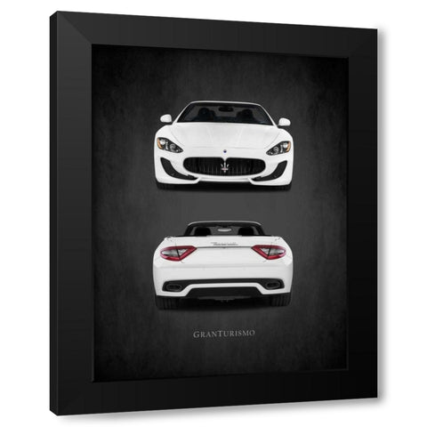 Maserati GranTurismo Black Modern Wood Framed Art Print with Double Matting by Rogan, Mark