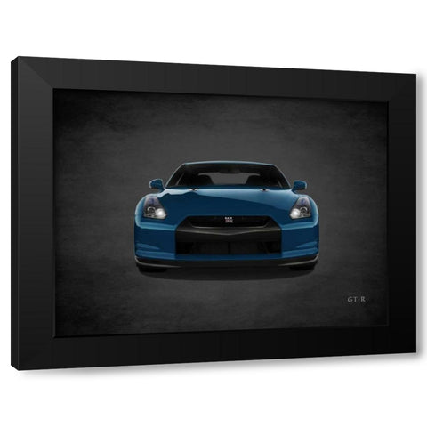 Niassn GT-R Black Modern Wood Framed Art Print by Rogan, Mark