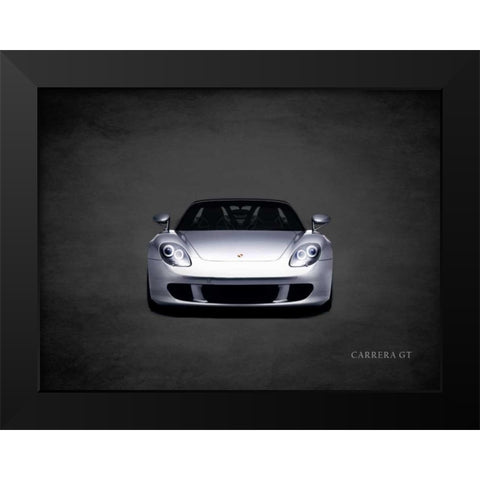 Porsche Carrera GT Black Modern Wood Framed Art Print by Rogan, Mark