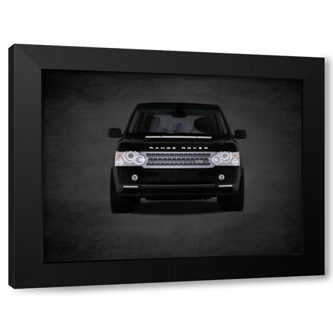 Range Rover Black Modern Wood Framed Art Print by Rogan, Mark