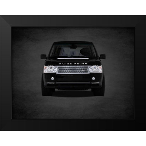 Range Rover Black Modern Wood Framed Art Print by Rogan, Mark