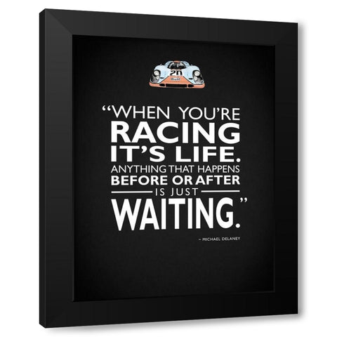 Le Mans Is Just Waiting Black Modern Wood Framed Art Print with Double Matting by Rogan, Mark