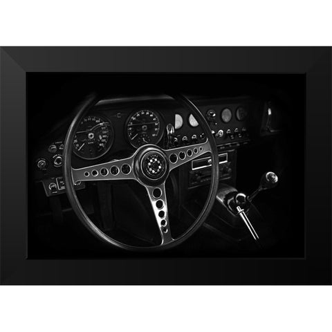 Int Jaguar EType Photo4 Black Modern Wood Framed Art Print by Rogan, Mark