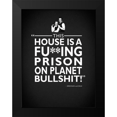 House Prison Black Modern Wood Framed Art Print by Rogan, Mark