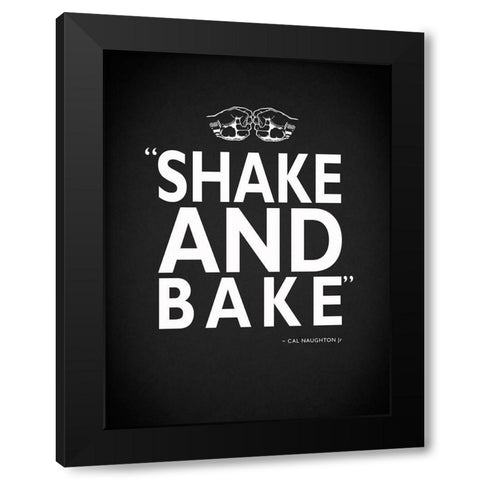 Shake and Bake Black Modern Wood Framed Art Print with Double Matting by Rogan, Mark