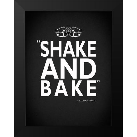 Shake and Bake Black Modern Wood Framed Art Print by Rogan, Mark