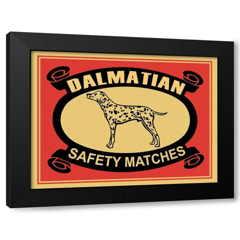 Dalmatian Safety Matches Black Modern Wood Framed Art Print by Rogan, Mark