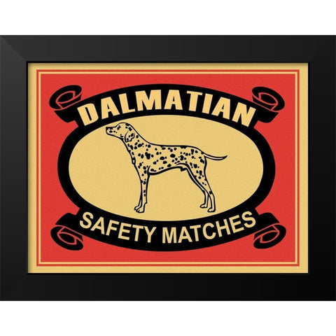 Dalmatian Safety Matches Black Modern Wood Framed Art Print by Rogan, Mark