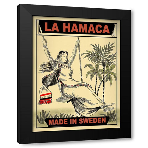 The Swing Black Modern Wood Framed Art Print with Double Matting by Rogan, Mark