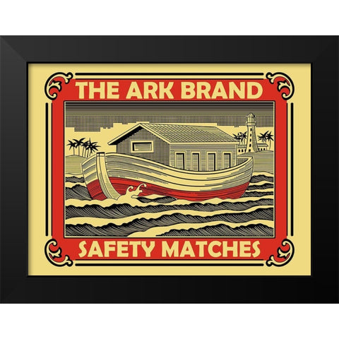 The Ark Brand Black Modern Wood Framed Art Print by Rogan, Mark