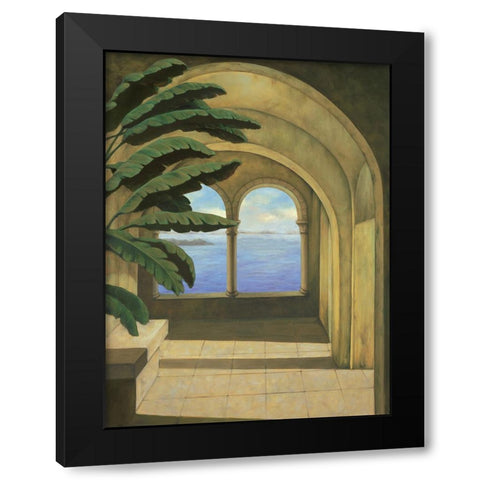 Ocean Villa I Black Modern Wood Framed Art Print by Blanco, Samuel