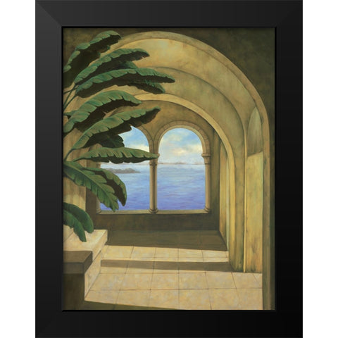 Ocean Villa I Black Modern Wood Framed Art Print by Blanco, Samuel