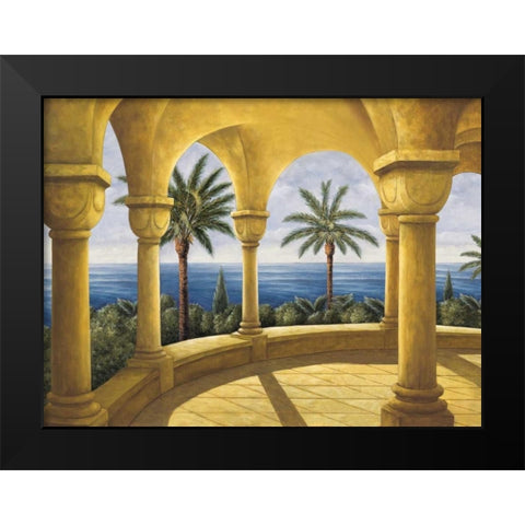 Ocean View I Black Modern Wood Framed Art Print by Blanco, Samuel