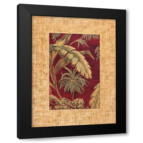 Tropical II Black Modern Wood Framed Art Print by Blanco, Samuel