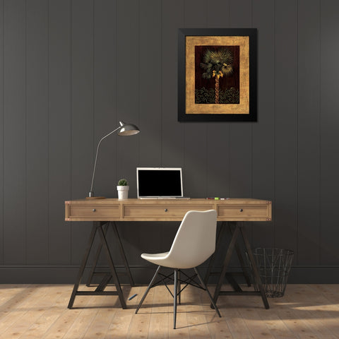 Tropical Paradise I Black Modern Wood Framed Art Print by Blanco, Samuel