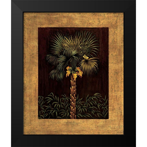 Tropical Paradise I Black Modern Wood Framed Art Print by Blanco, Samuel