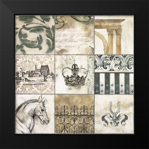 Baroque II Black Modern Wood Framed Art Print by Bellaunay, Sylvie