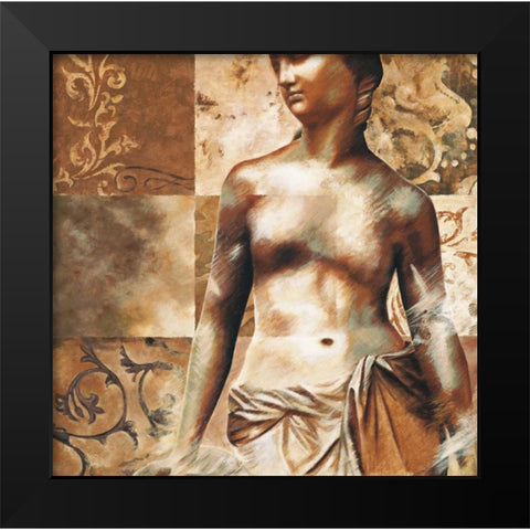 Aphrodite Black Modern Wood Framed Art Print by Bellaunay, Sylvie