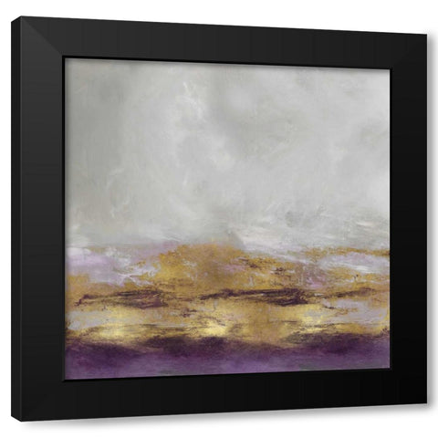 Terra in Amethyst Black Modern Wood Framed Art Print with Double Matting by Messina, Jake