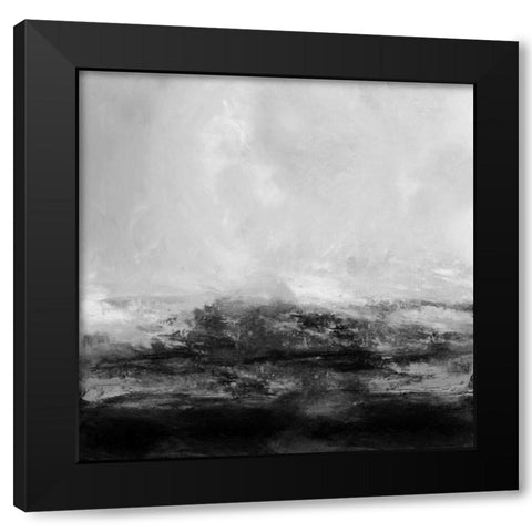 Terra in Grey Black Modern Wood Framed Art Print with Double Matting by Messina, Jake