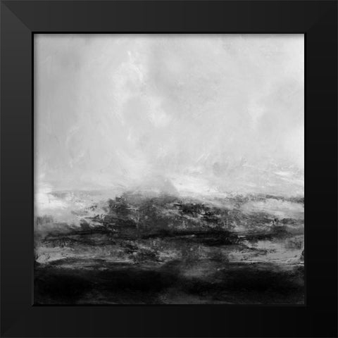 Terra in Grey Black Modern Wood Framed Art Print by Messina, Jake