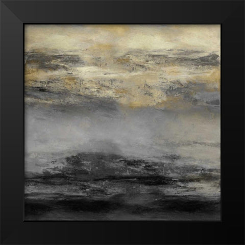 Terra Midnight Black Modern Wood Framed Art Print by Messina, Jake