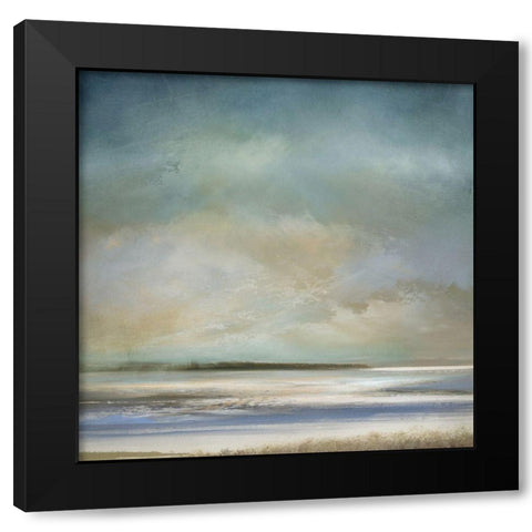 The Morning Shore Black Modern Wood Framed Art Print with Double Matting by Messina, Jake