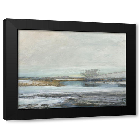 Waters Edge II Black Modern Wood Framed Art Print with Double Matting by Messina, Jake