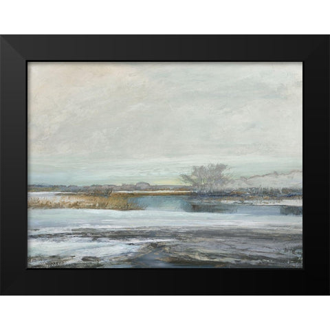 Waters Edge II Black Modern Wood Framed Art Print by Messina, Jake