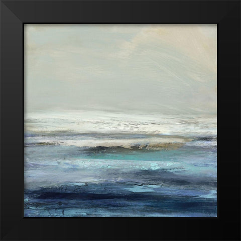 In Motion Black Modern Wood Framed Art Print by Messina, Jake