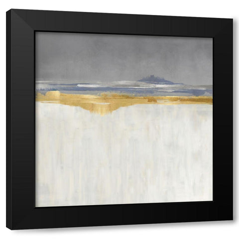 Gold and Silver Horizon II Black Modern Wood Framed Art Print with Double Matting by Messina, Jake